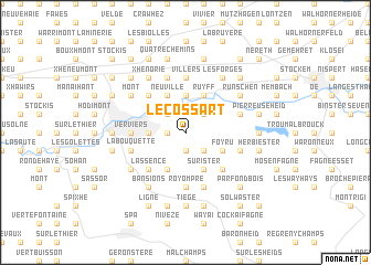 map of Le Cossart