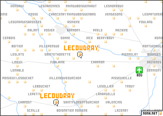 map of Le Coudray