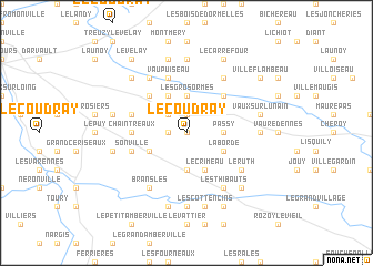 map of Le Coudray
