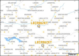 map of Le Crouzet