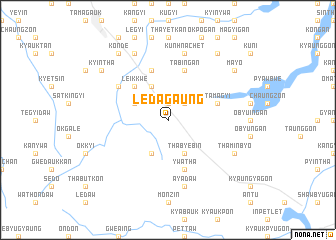 map of Ledagaung