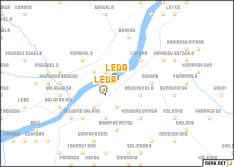 map of Léda