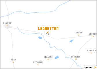 map of Ledbetter