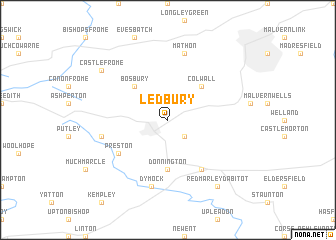 map of Ledbury