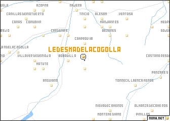 map of Ledesma de la Cogolla