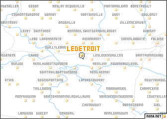 map of Le Détroit