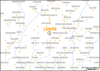 map of Ledina