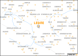 map of Ledine