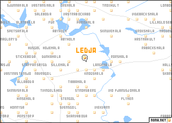 map of Ledja