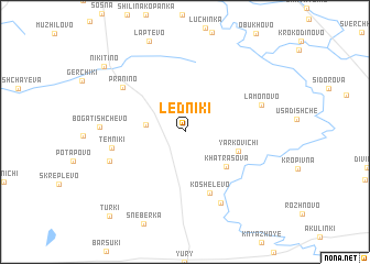 map of Ledniki