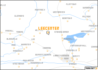 map of Lee Center