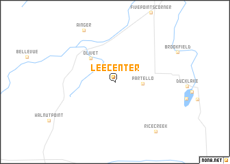 map of Lee Center