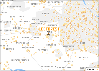 map of Lee Forest