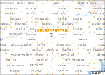 map of Leers-et-Fosteau