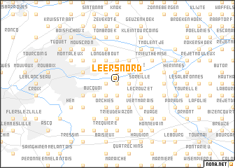 map of Leers-Nord