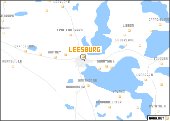 map of Leesburg