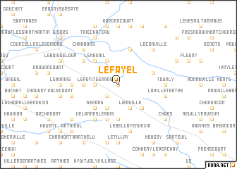 map of Le Fayel