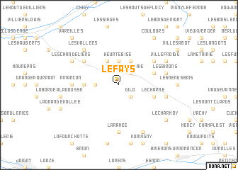 map of Le Fays