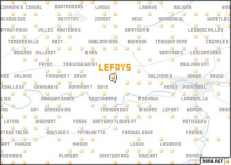 map of Le Fays