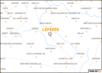 map of Le Ferré