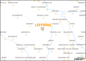 map of Leffonds