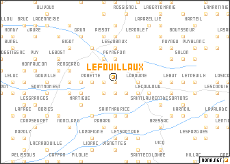 map of Le Fouillaux