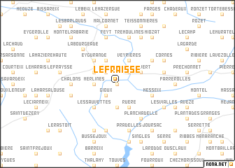 map of Le Fraisse