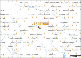map of Le Fraysse