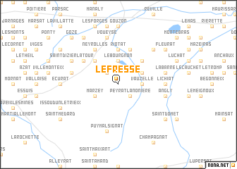 map of Le Fresse