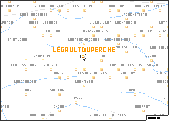map of Le Gault-du-Perche