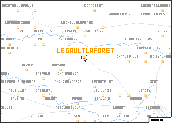 map of Le Gault-la-Forêt