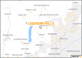 map of Legendary Hills