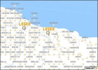 map of Léger