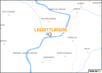 map of Leggett Landing