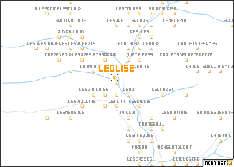 map of LʼÉglise