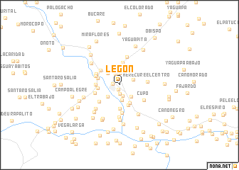 map of Legón
