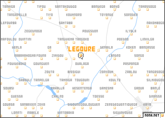 map of Légouré