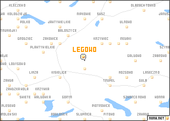 map of Łęgowo