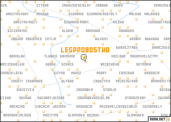 map of Łęg-Probostwo