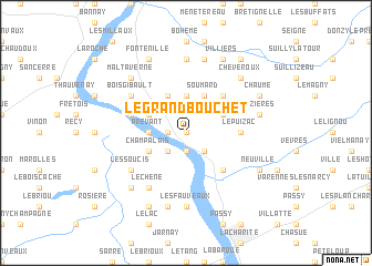 map of Le Grand Bouchet