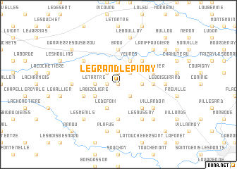 map of Le Grand LʼÉpinay