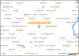 map of Le Grand Vèvre