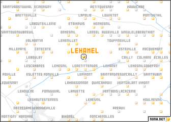 map of Le Hamel