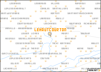 map of Le Haut Courton