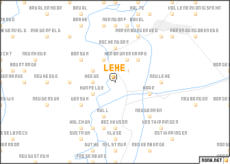 map of Lehe