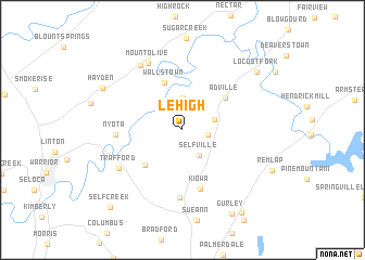 map of Lehigh