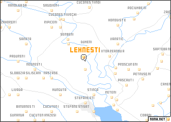 map of Lehneşti