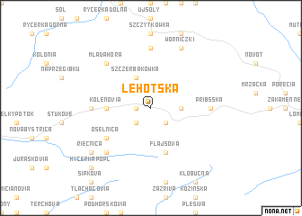 map of Lehotská
