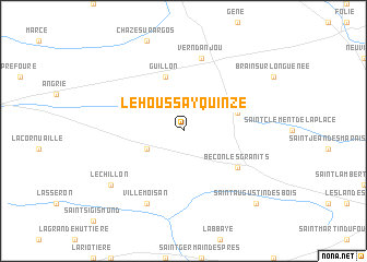 map of Le Houssay-Quinzé