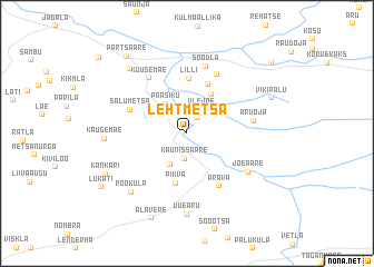 map of Lehtmetsa